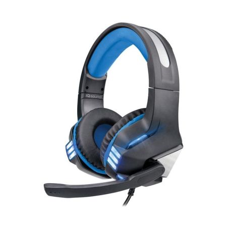 Supersonic IQ-480G - BLUE Pro-Wired Gaming Headset with Lights (Blue)